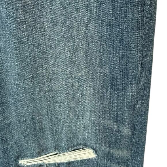 Chico’s High Rise Distressed Straight Leg Crop Jeans Size 14 - Picture 7 of 10